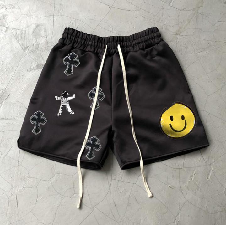 Streetwear Astronaut Print Track Shorts