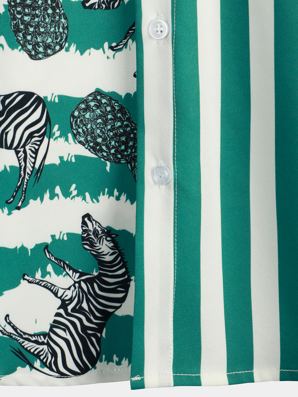 Men's Tiger & Striped Print Holiday Pocket Shirt