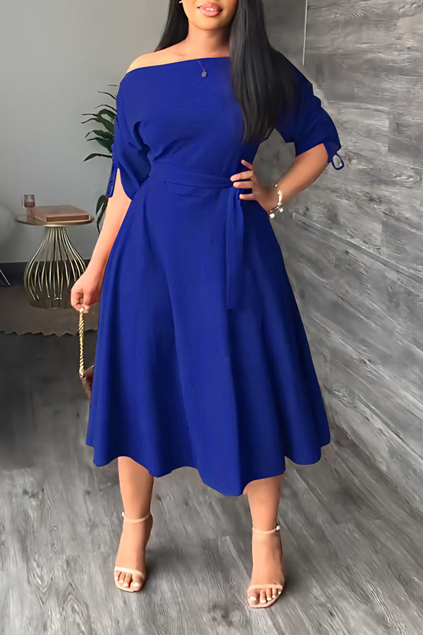 Elegant Off-shoulder Maxi Dress