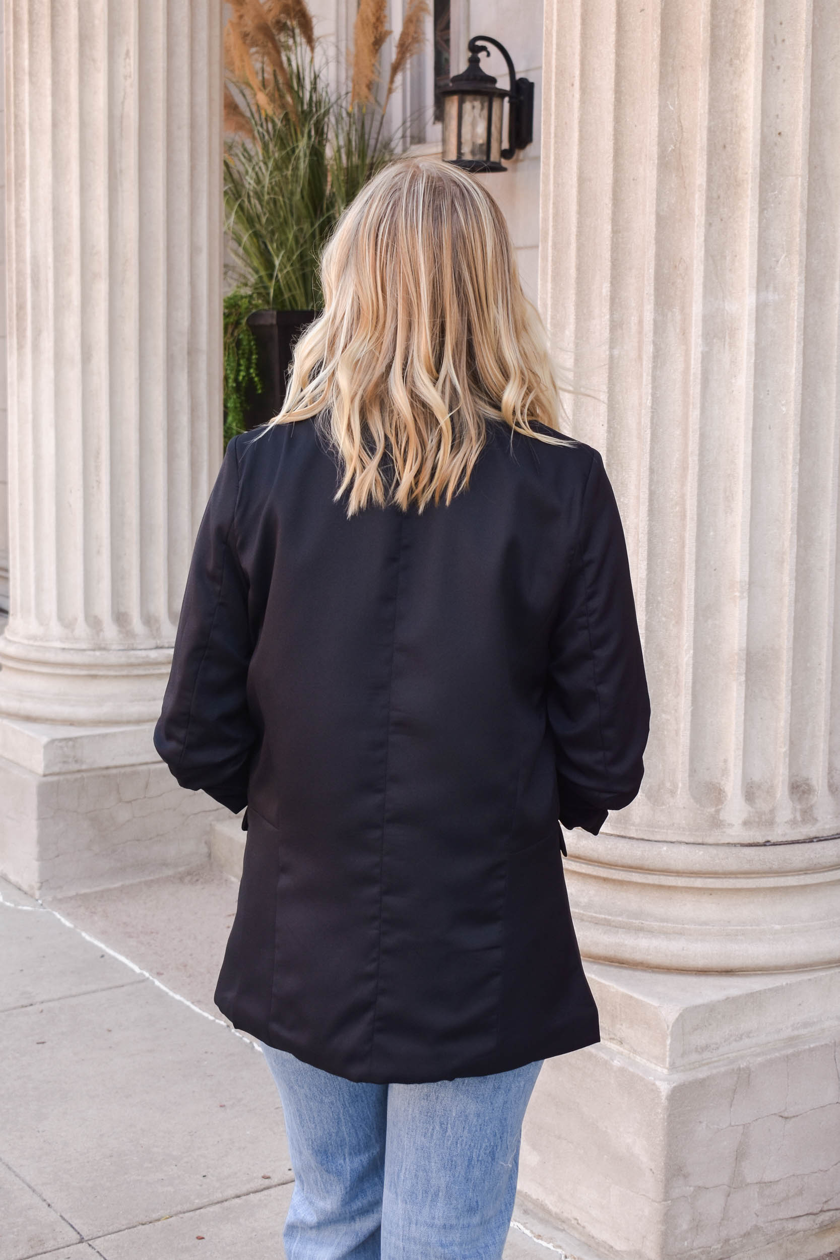 Ellen Collared Blazer | Black