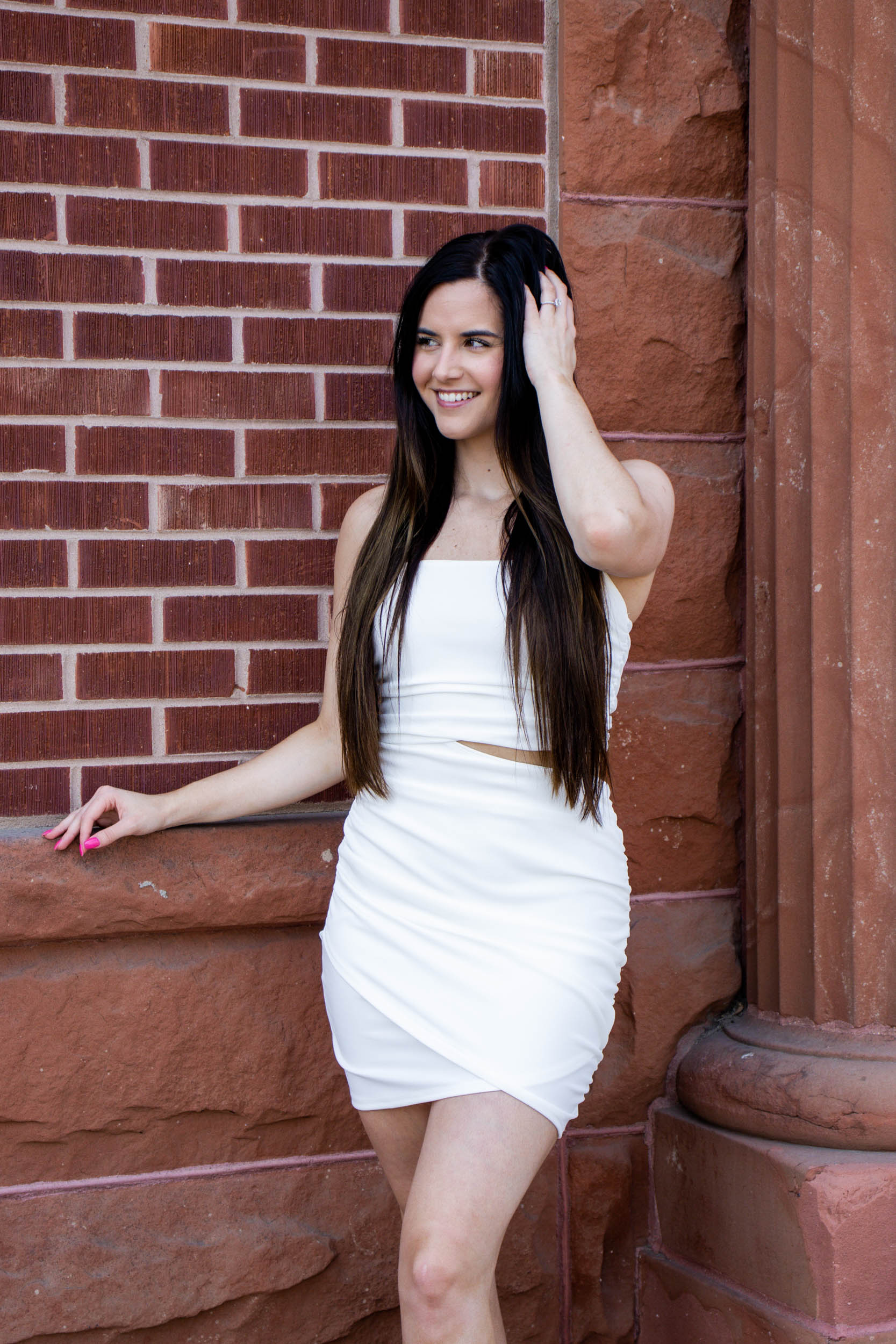 Rowan Cut Out Wrap Dress | Ivory