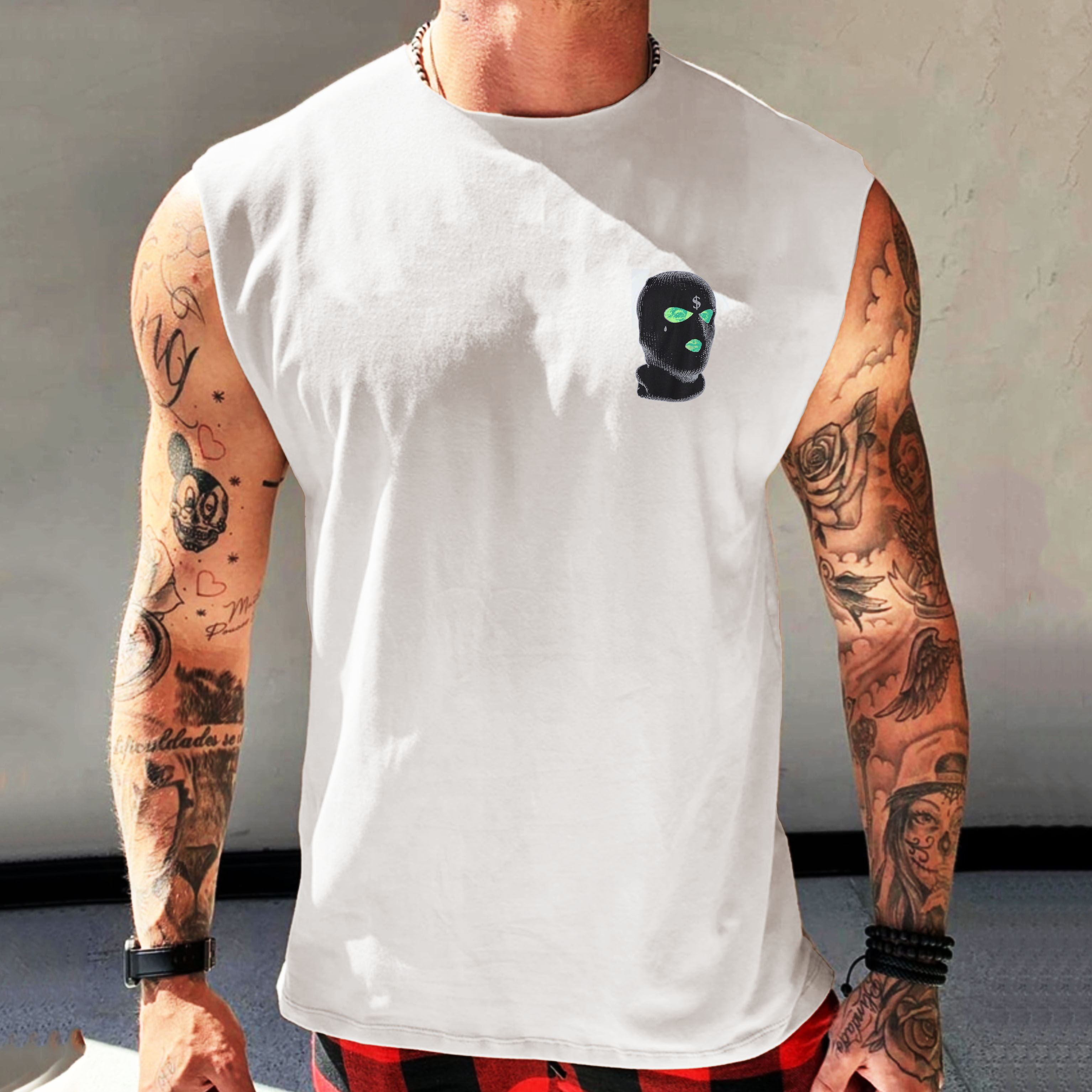 Men's Casual Print Sleeveless Tank Top