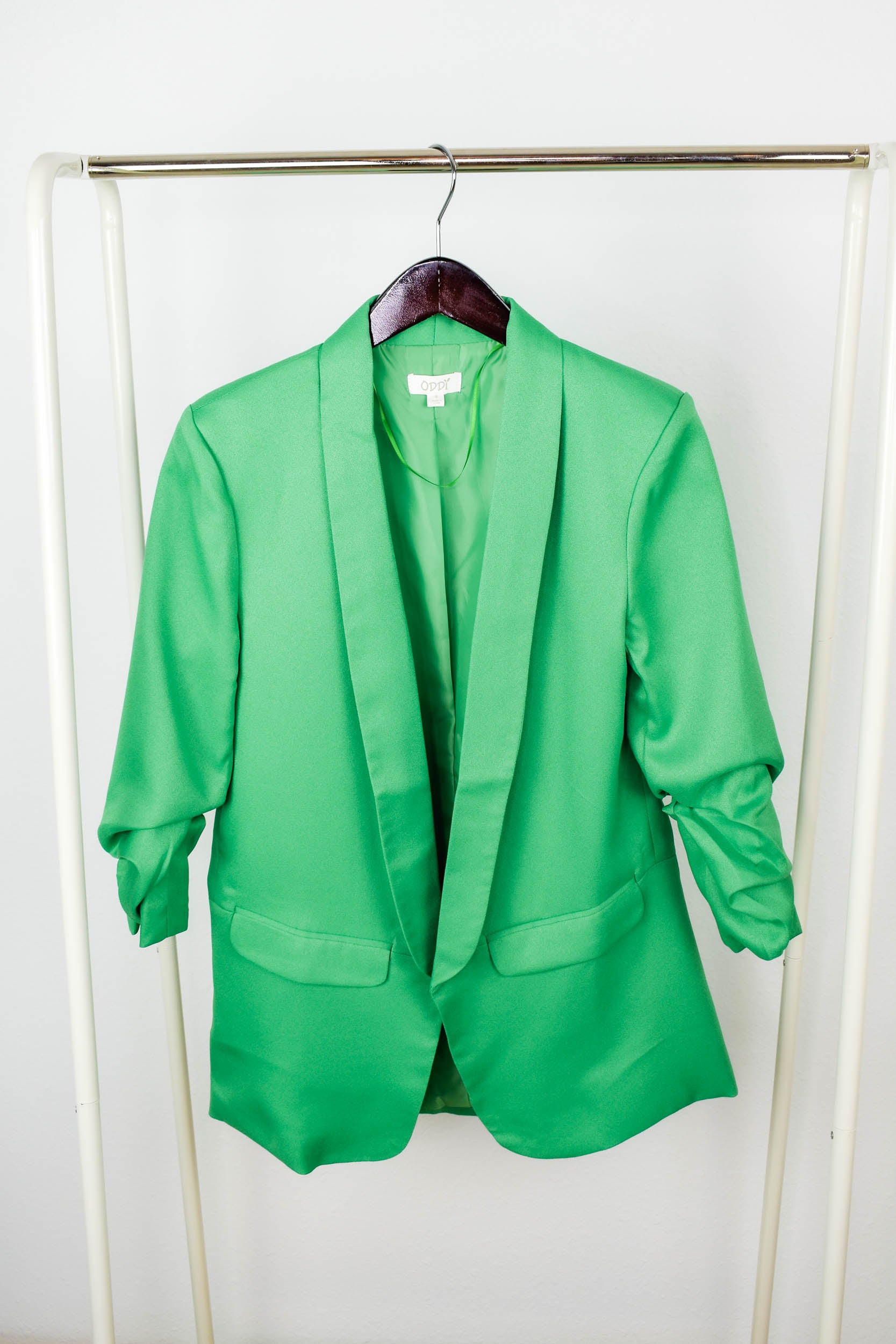 Ellen Collared Blazer | Kelly Green