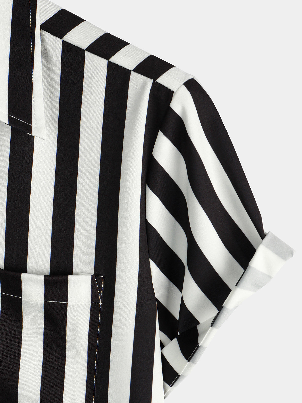 Men's Tiger & Striped Print Holiday Pocket Shirt