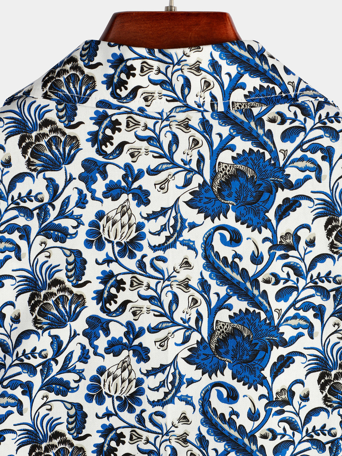Men's Holiday Floral Print Short Sleeve Shirt