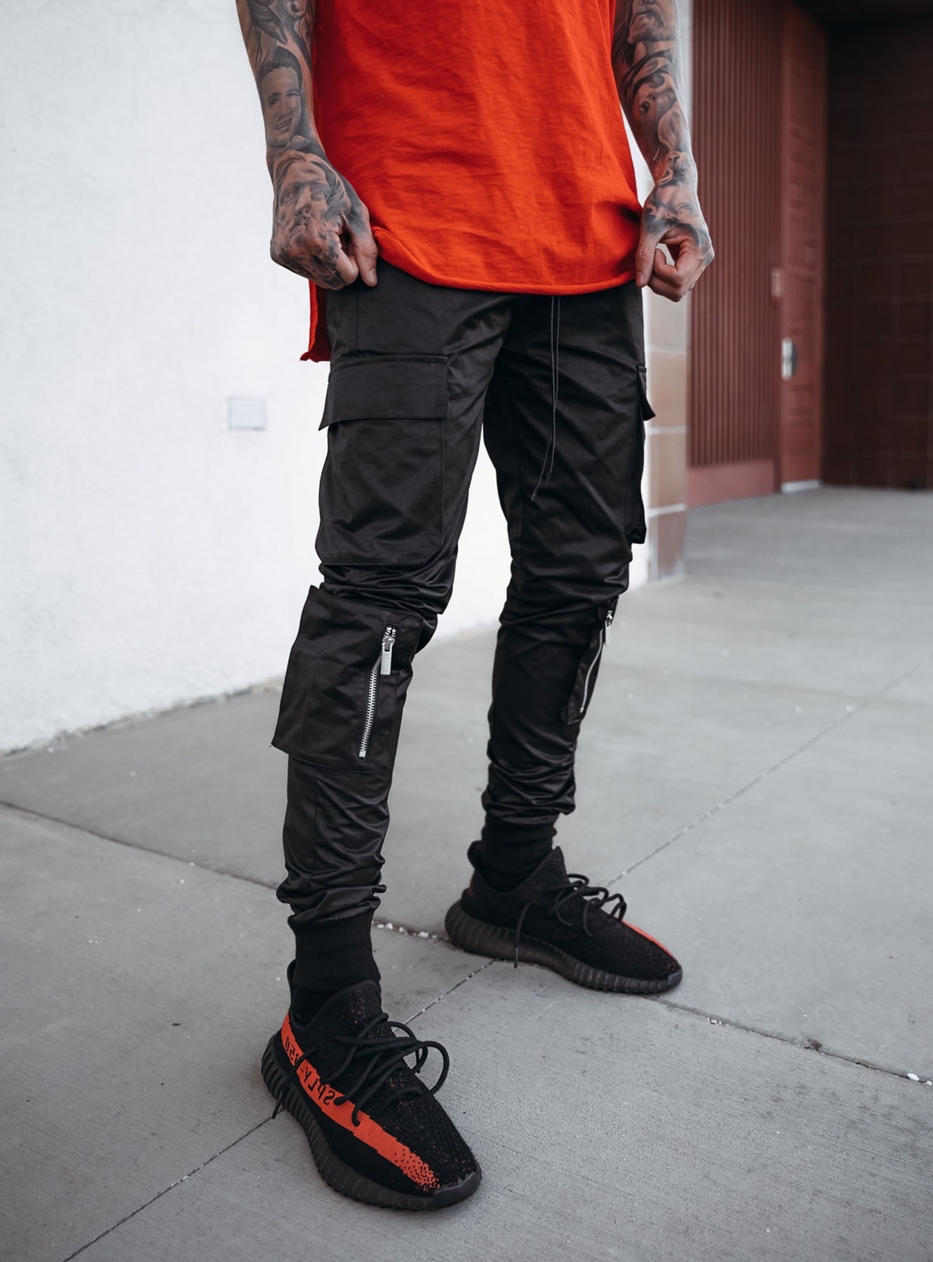 Utility Cargo Pants V9 in Black