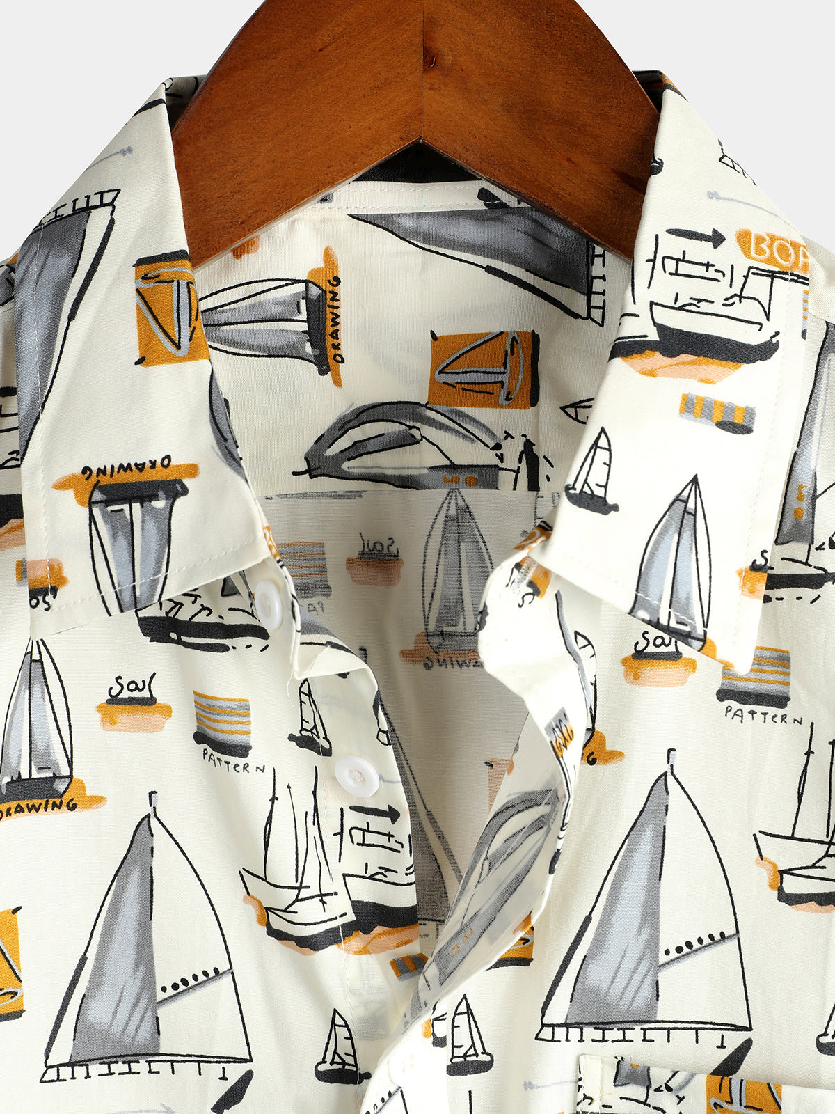 Men's Casual Holiday Cotton Pocket Short Sleeve Shirt
