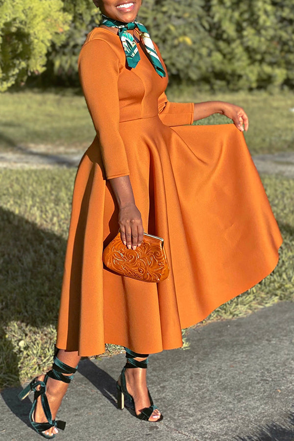 Pearl Love 3/4 Sleeve Swing Dress