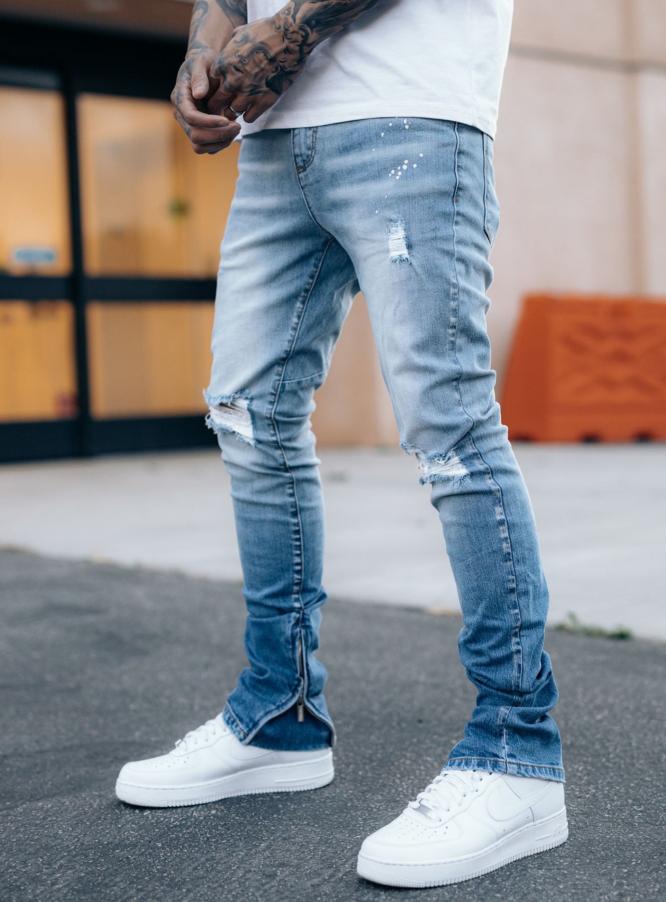Vapor Stacked Jeans