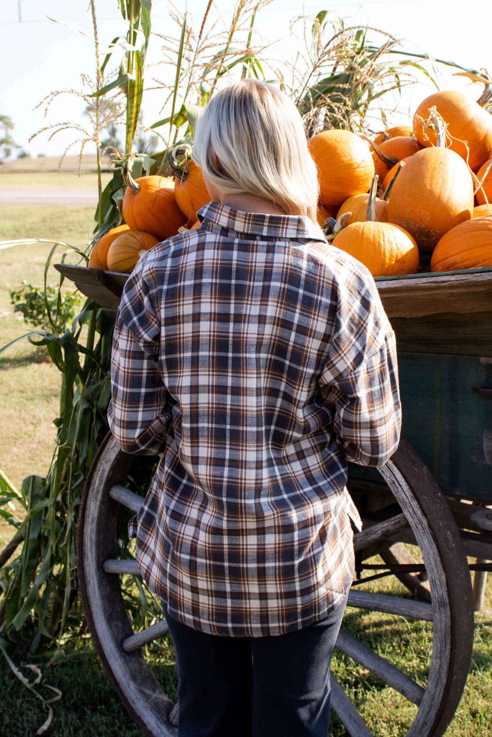 Zana Oversized Boyfriend Flannel | Brown