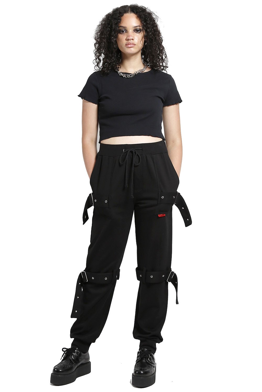 Strap Knit Sweatpants