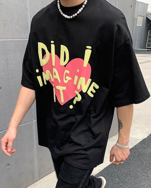 Street Fashion Print Short-sleeved T-shirt