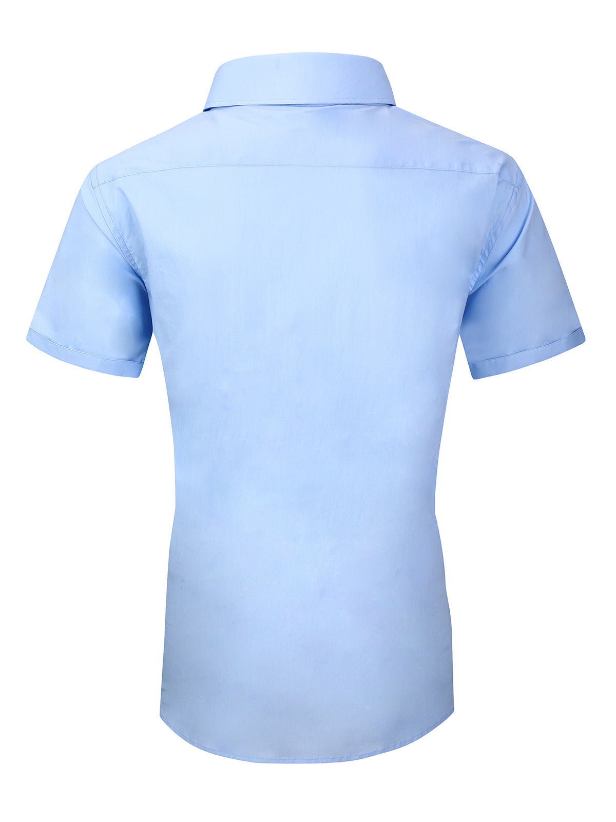 Men's Casual Breathable Cotton Button Dress Short Sleeve Shirt