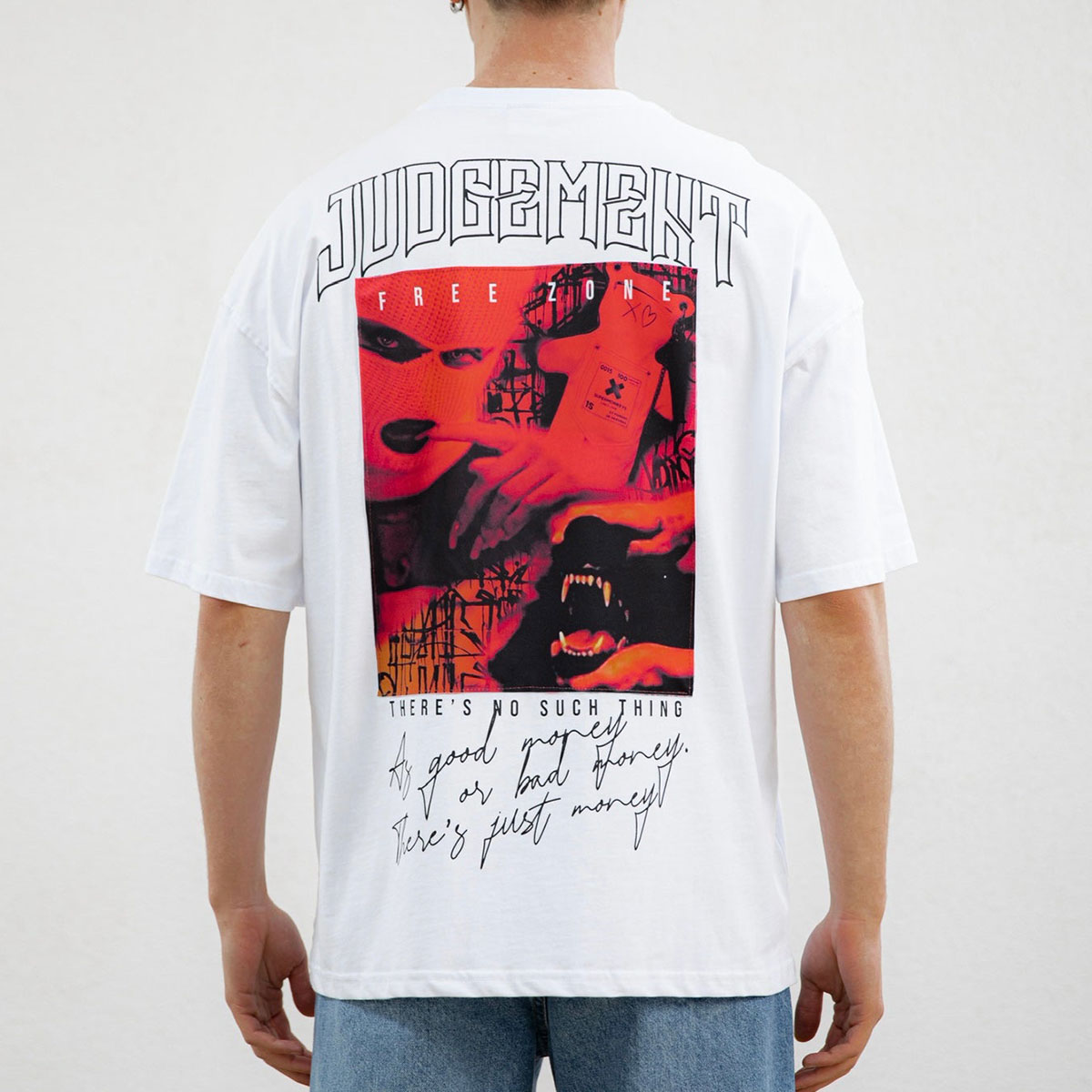 Men's Oversized Fashion Print T-Shirt