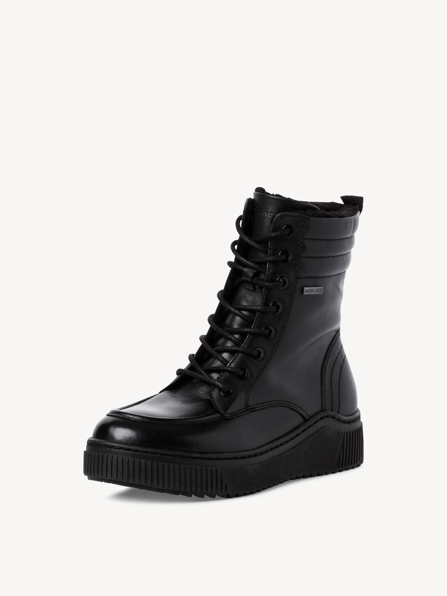 Leather Bootie - Black