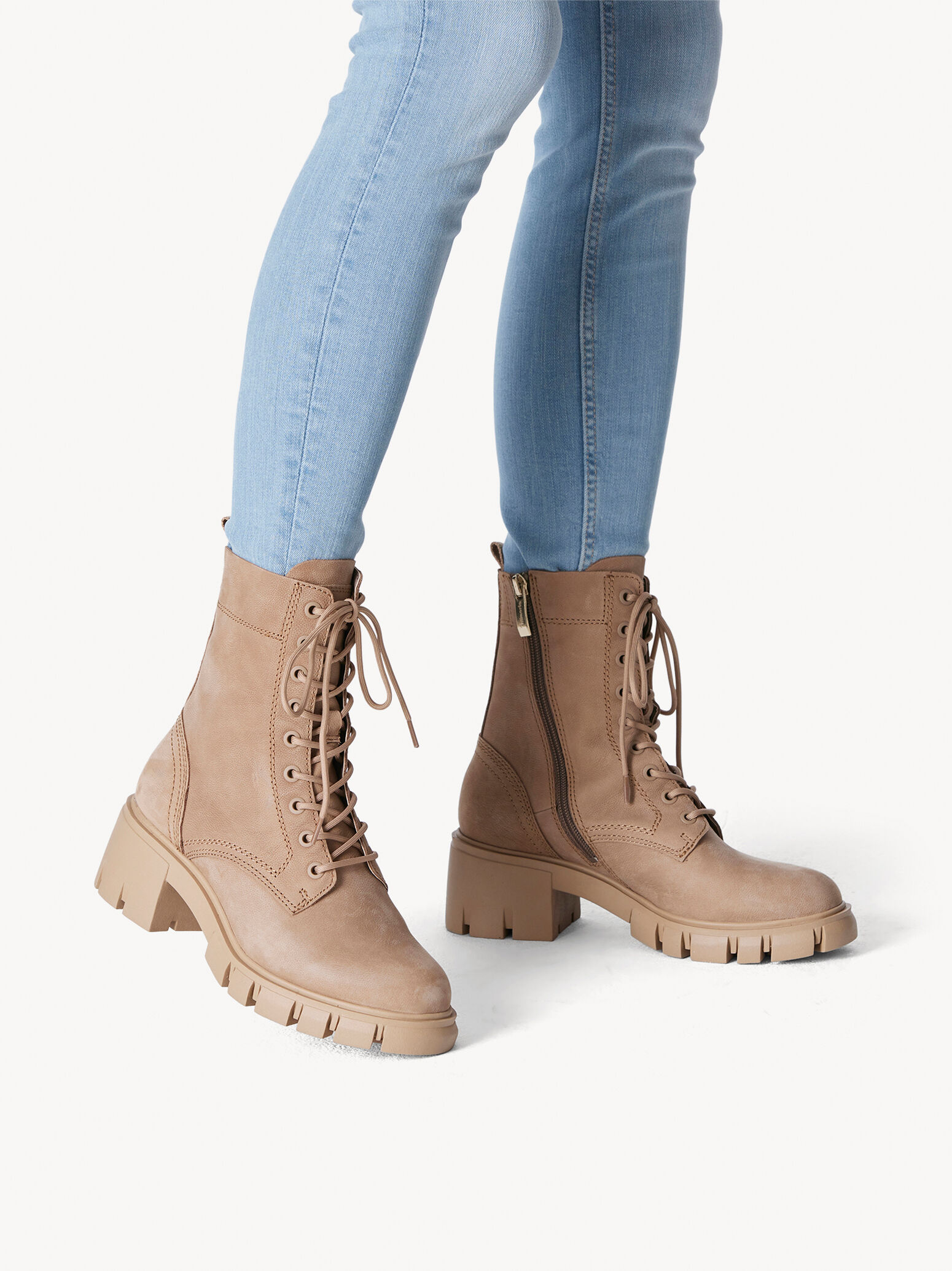 Leather Bootie - Brown