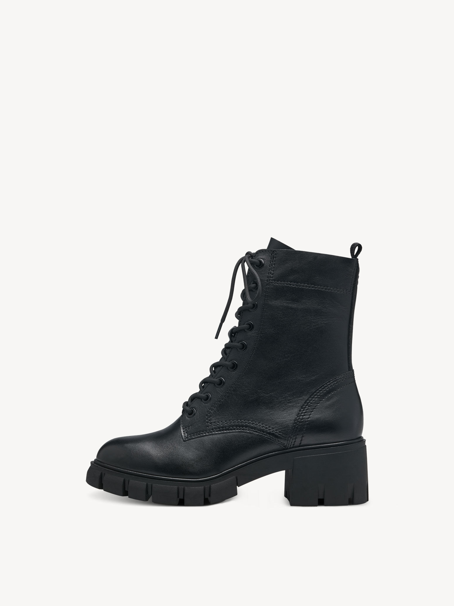 Leather Bootie - Black