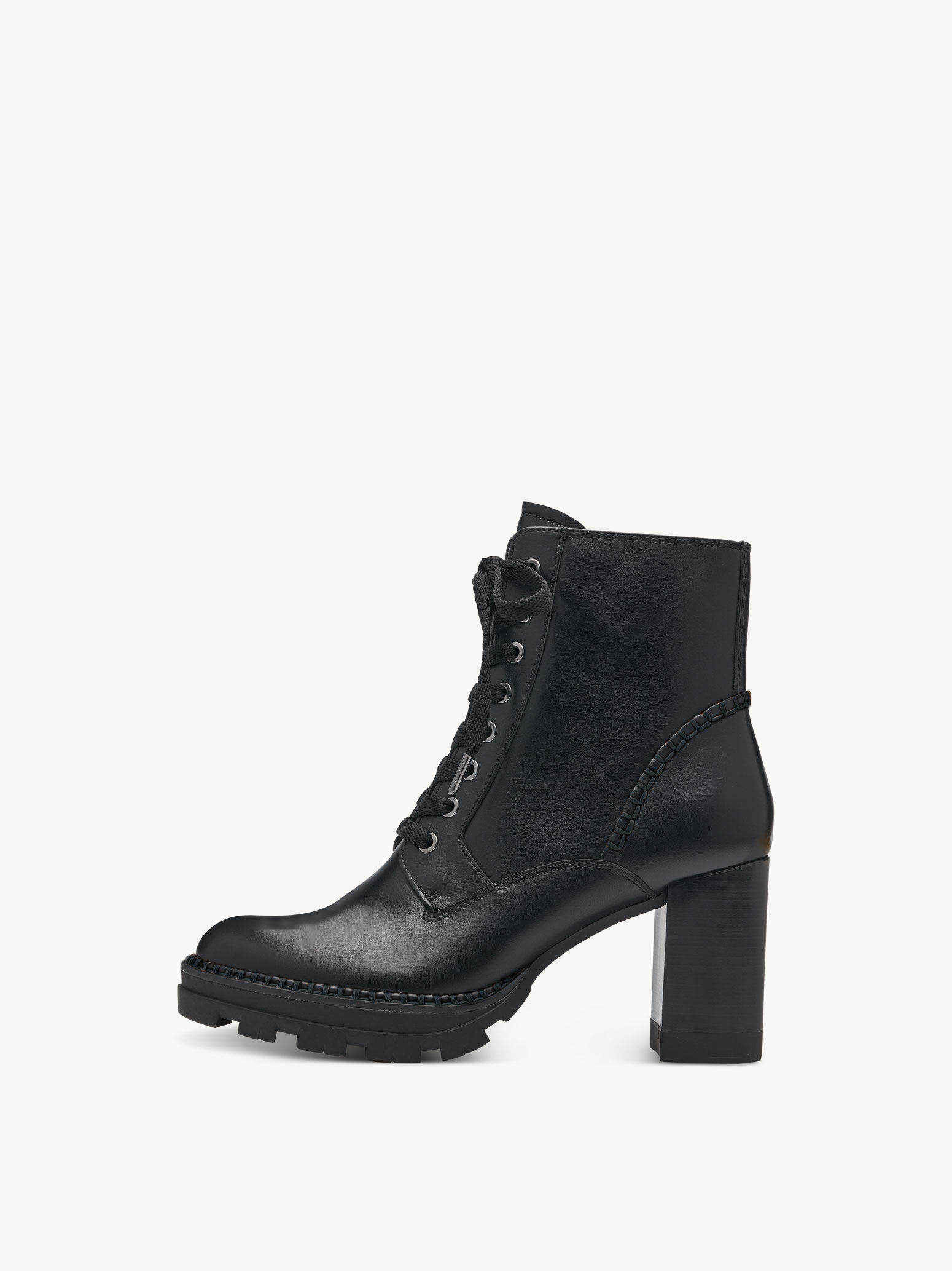 Leather Bootie - Black