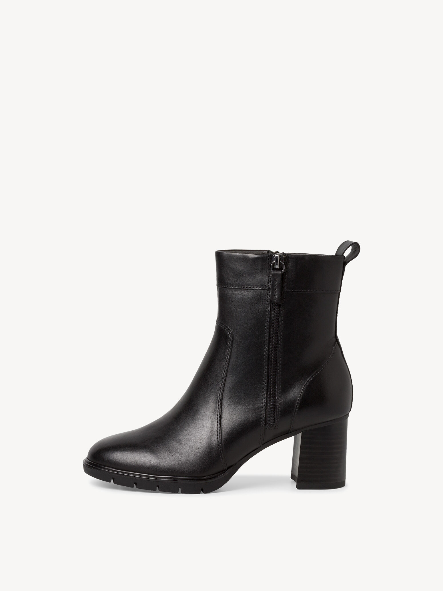 Leather Bootie - Black