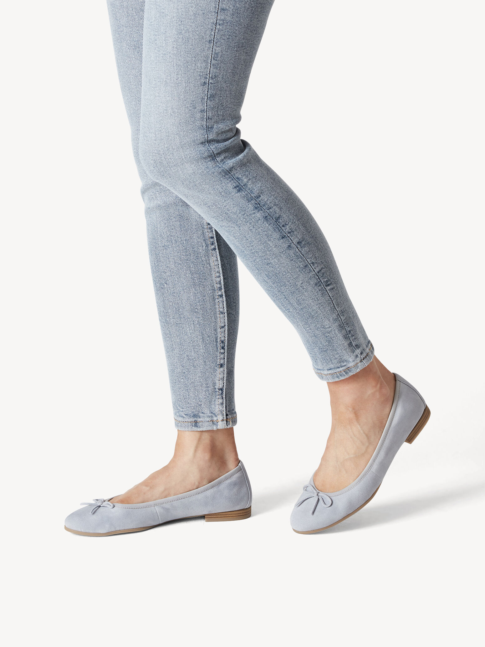 Leather Ballerina - Blue