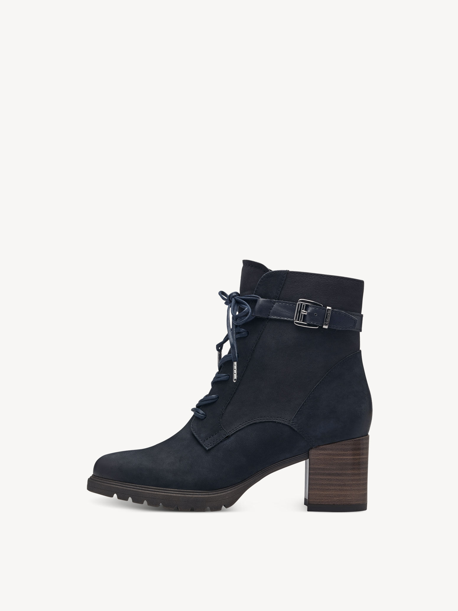 Leather Bootie - Blue