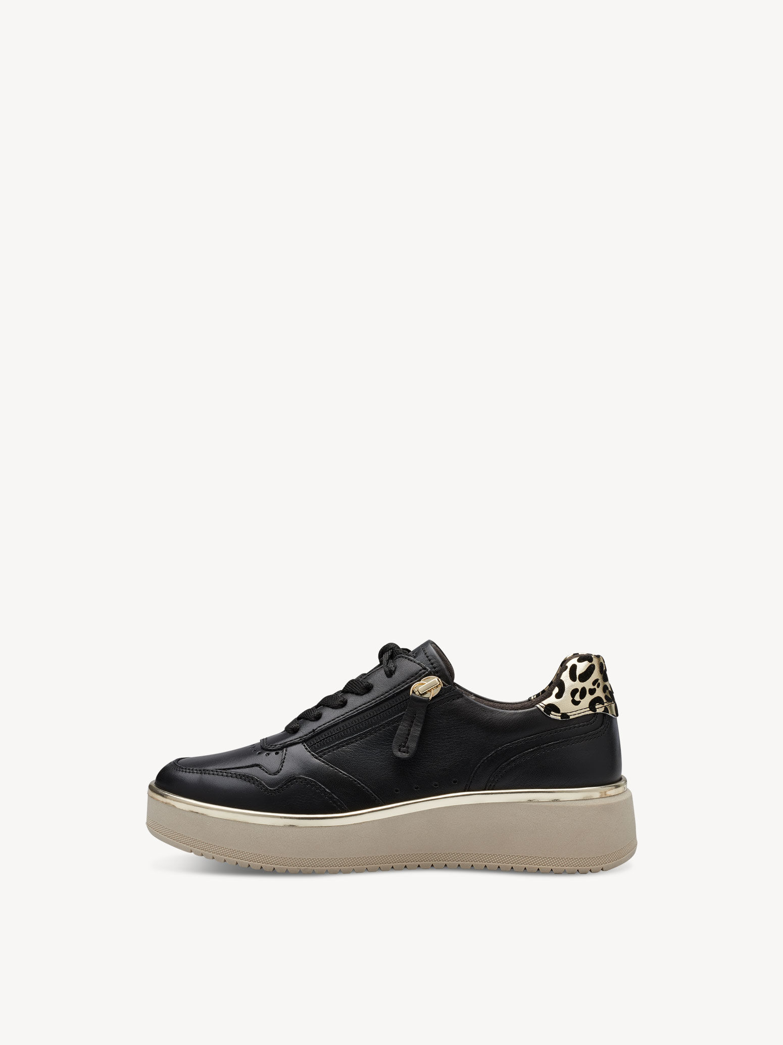 Leather Sneaker - Black