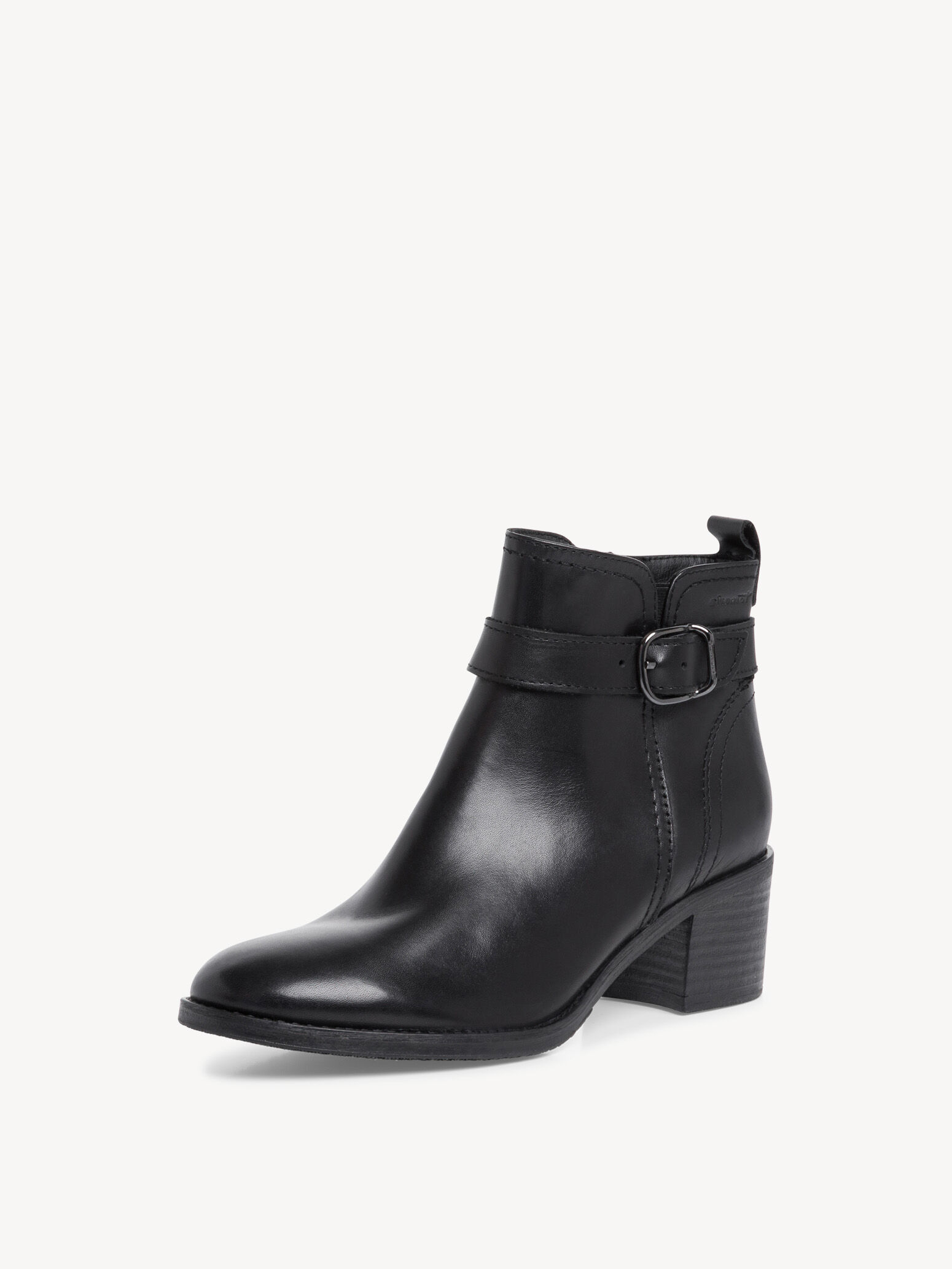 Leather Bootie - Black