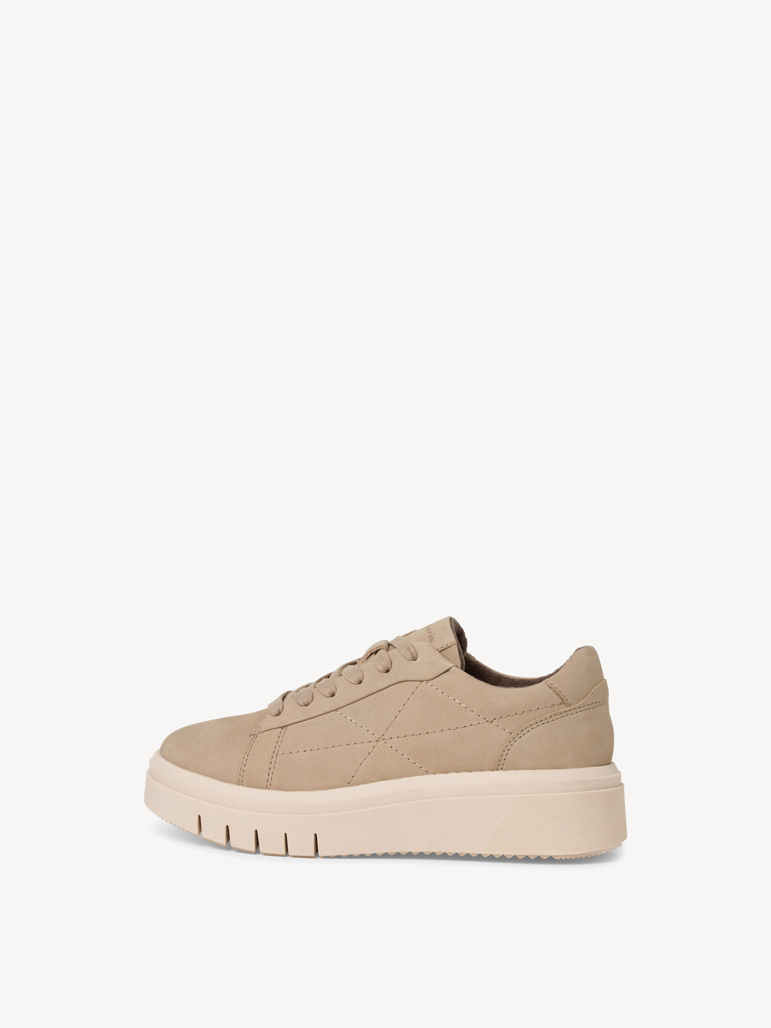 Leather Sneaker - Beige