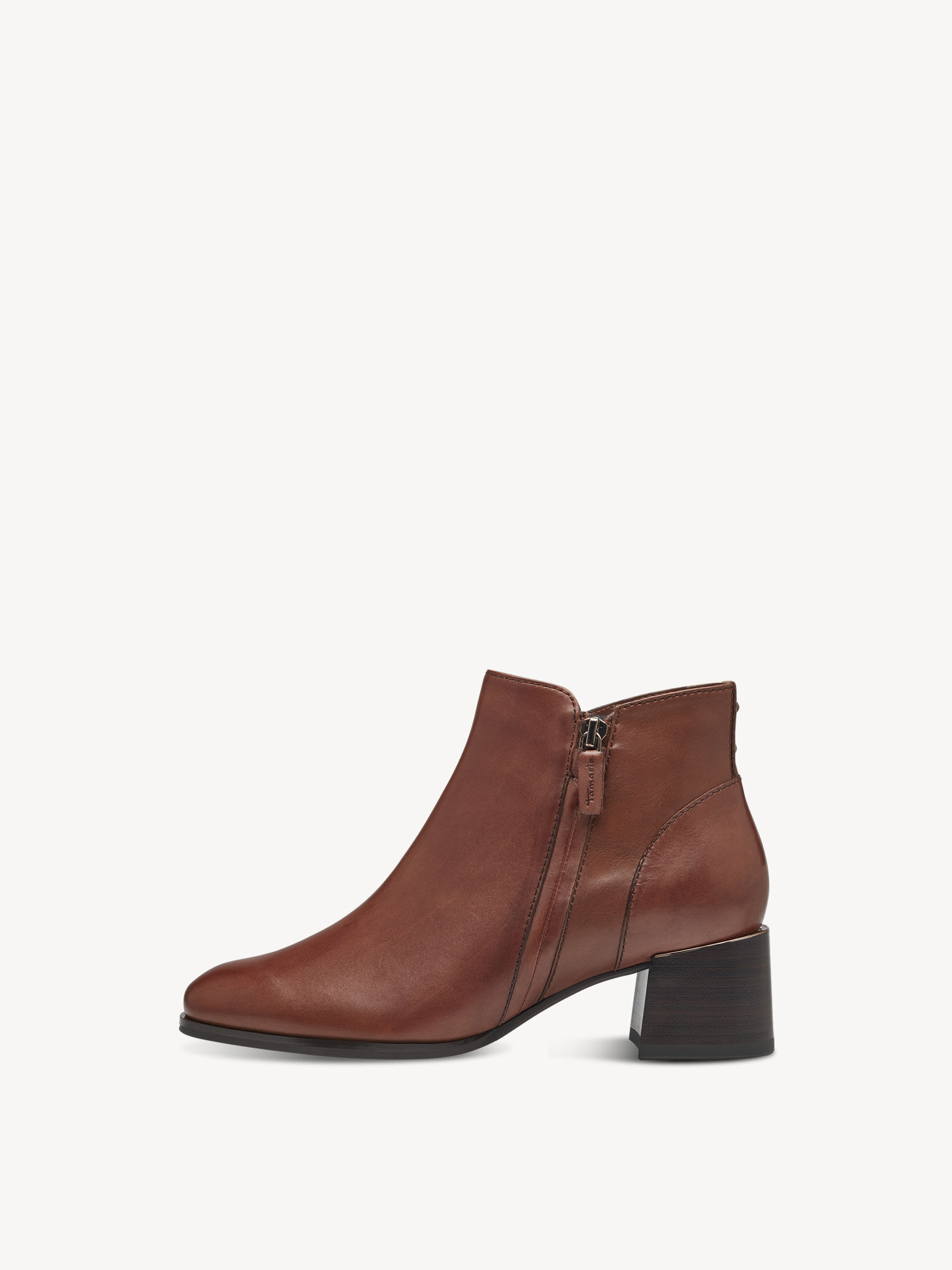 Leather Bootie - Brown