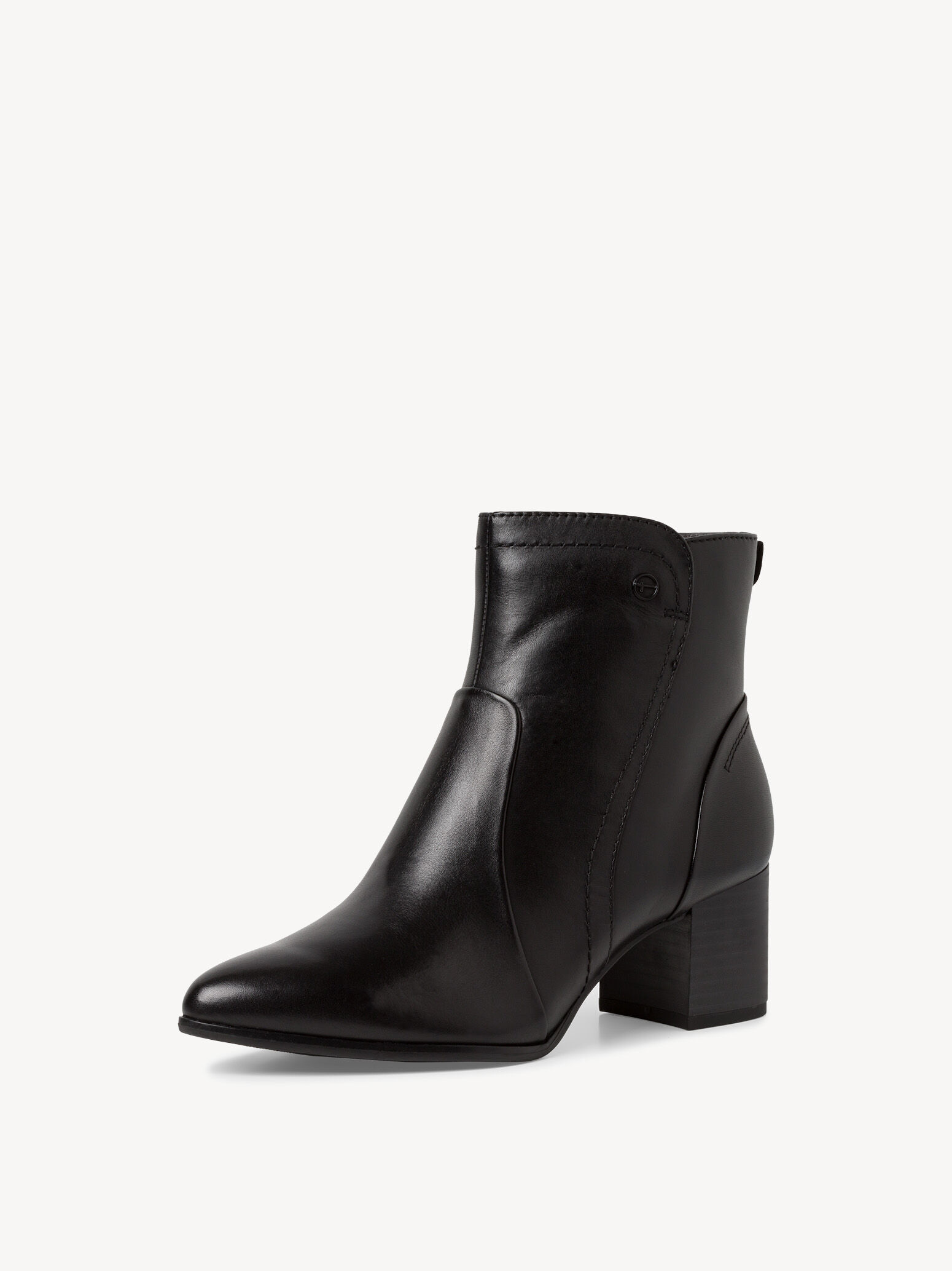 Leather Bootie - Black