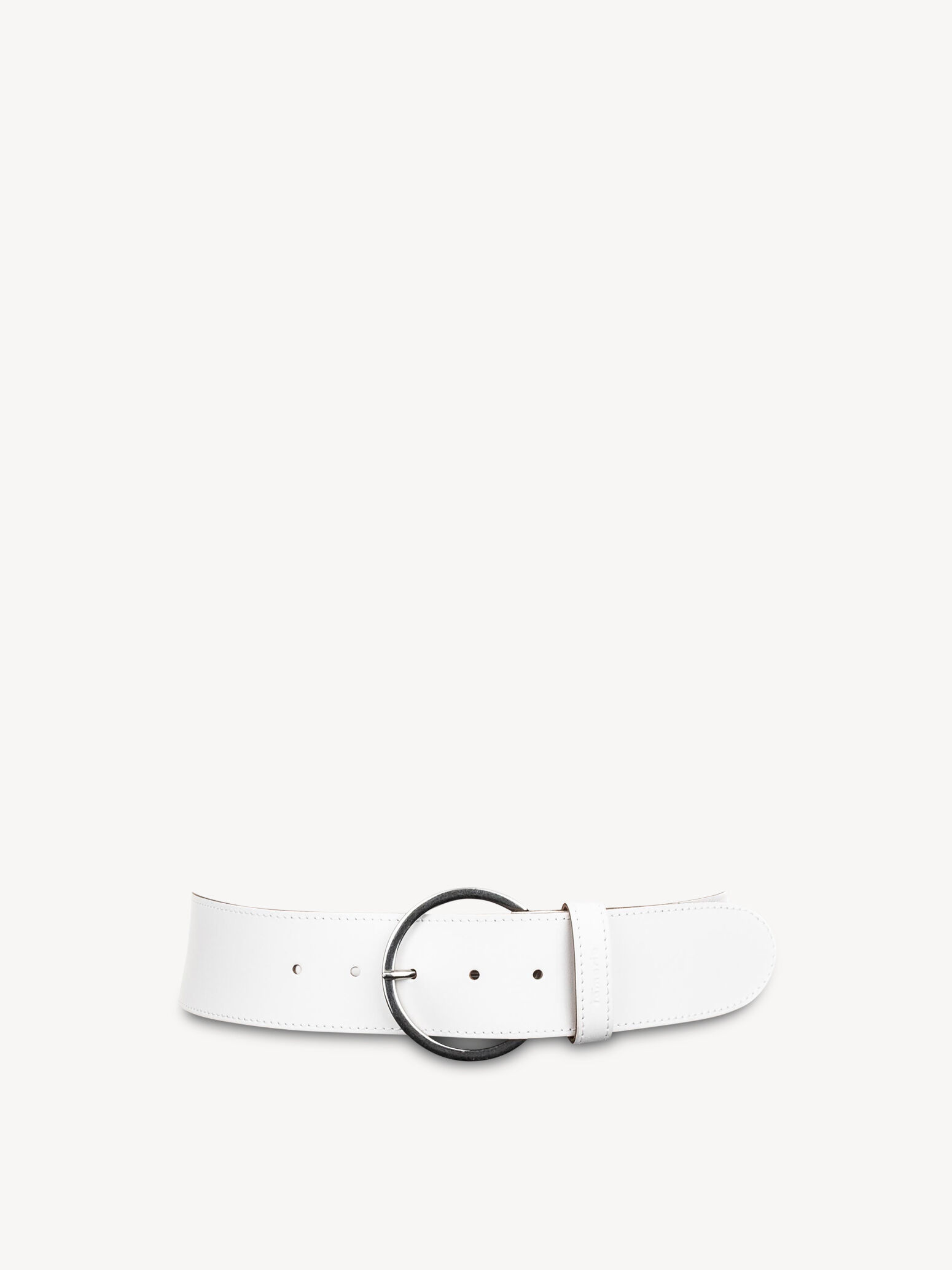 Leather Belt - White