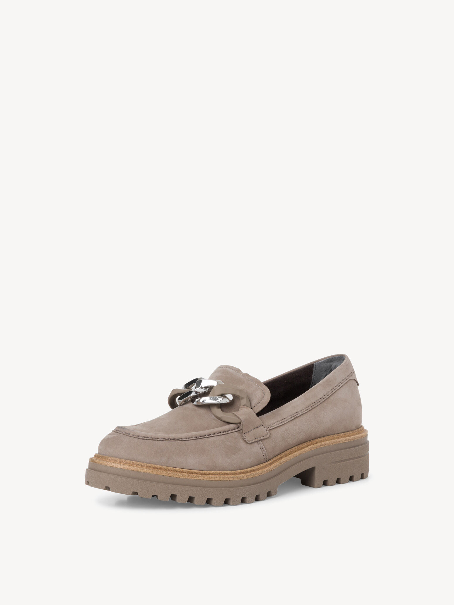 Leather Slipper - Beige