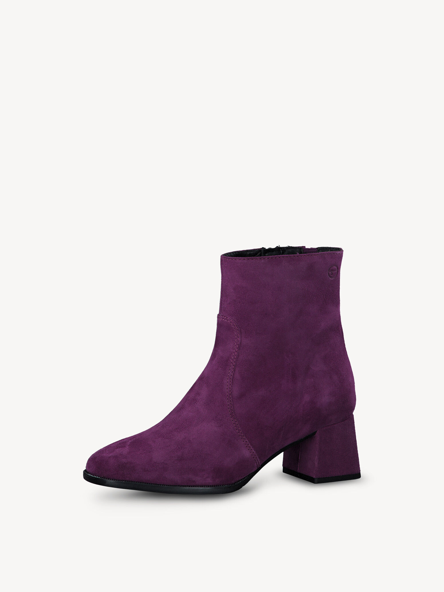 Leather Bootie - Purple