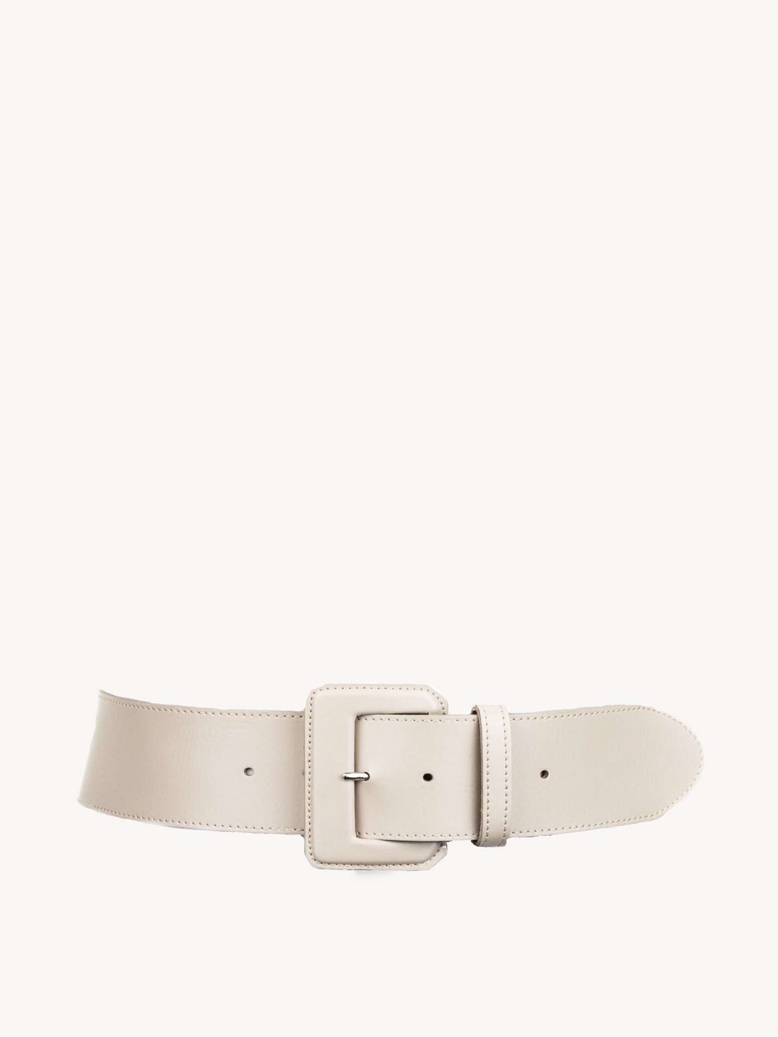 Leather Waist Belt - Beige