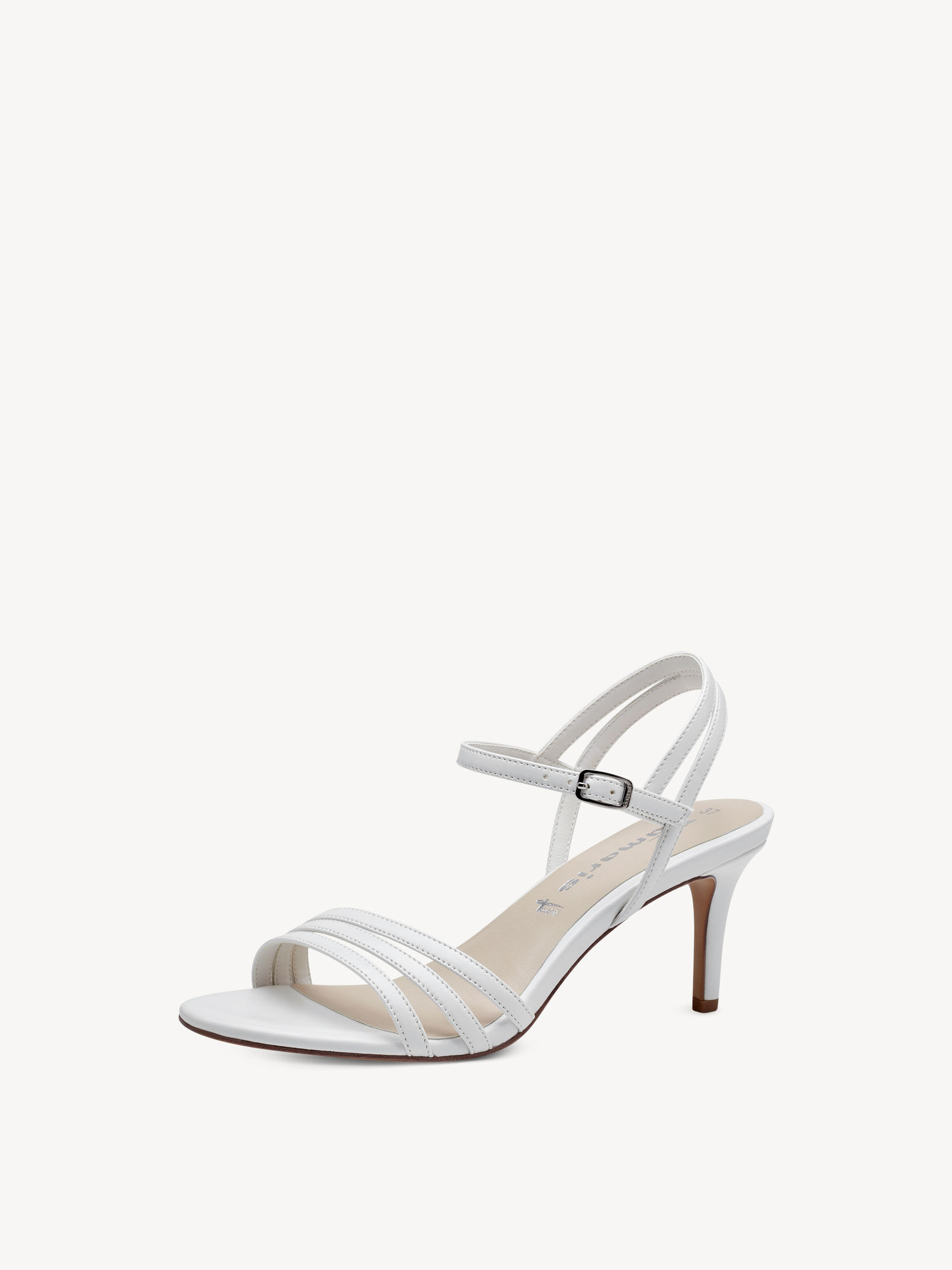 Heeled Sandal - White