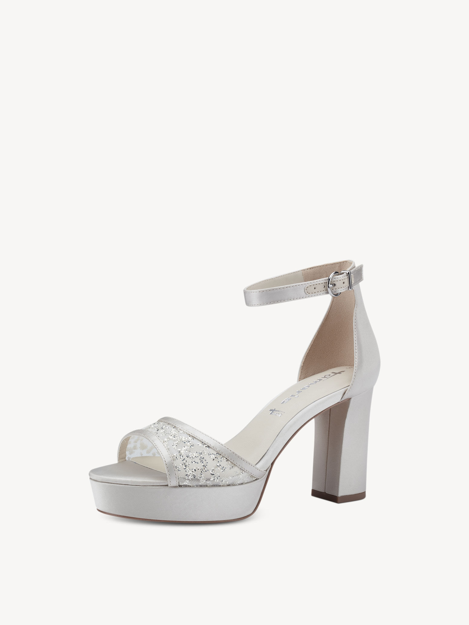 Heeled Sandal - Beige