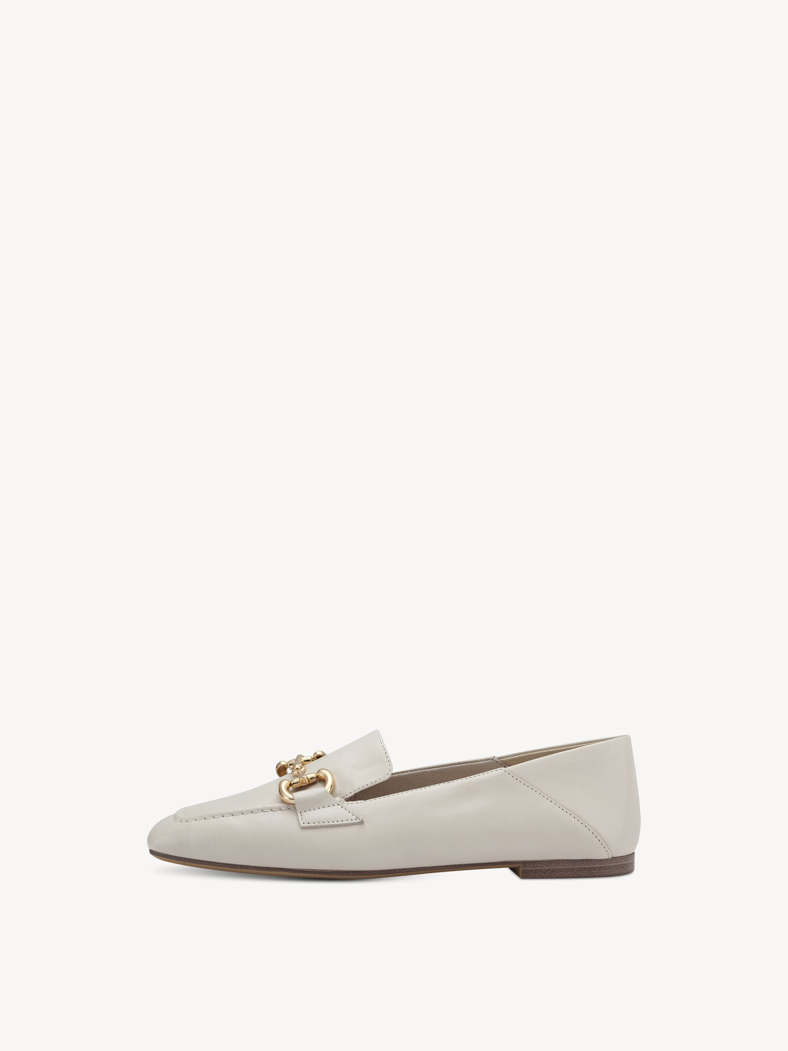 Leather Slipper - Beige
