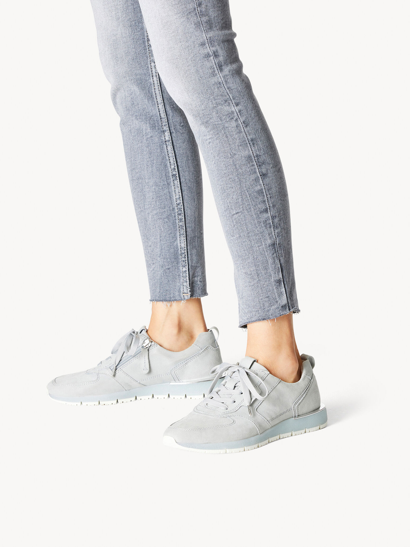 Leather Sneaker - Blue