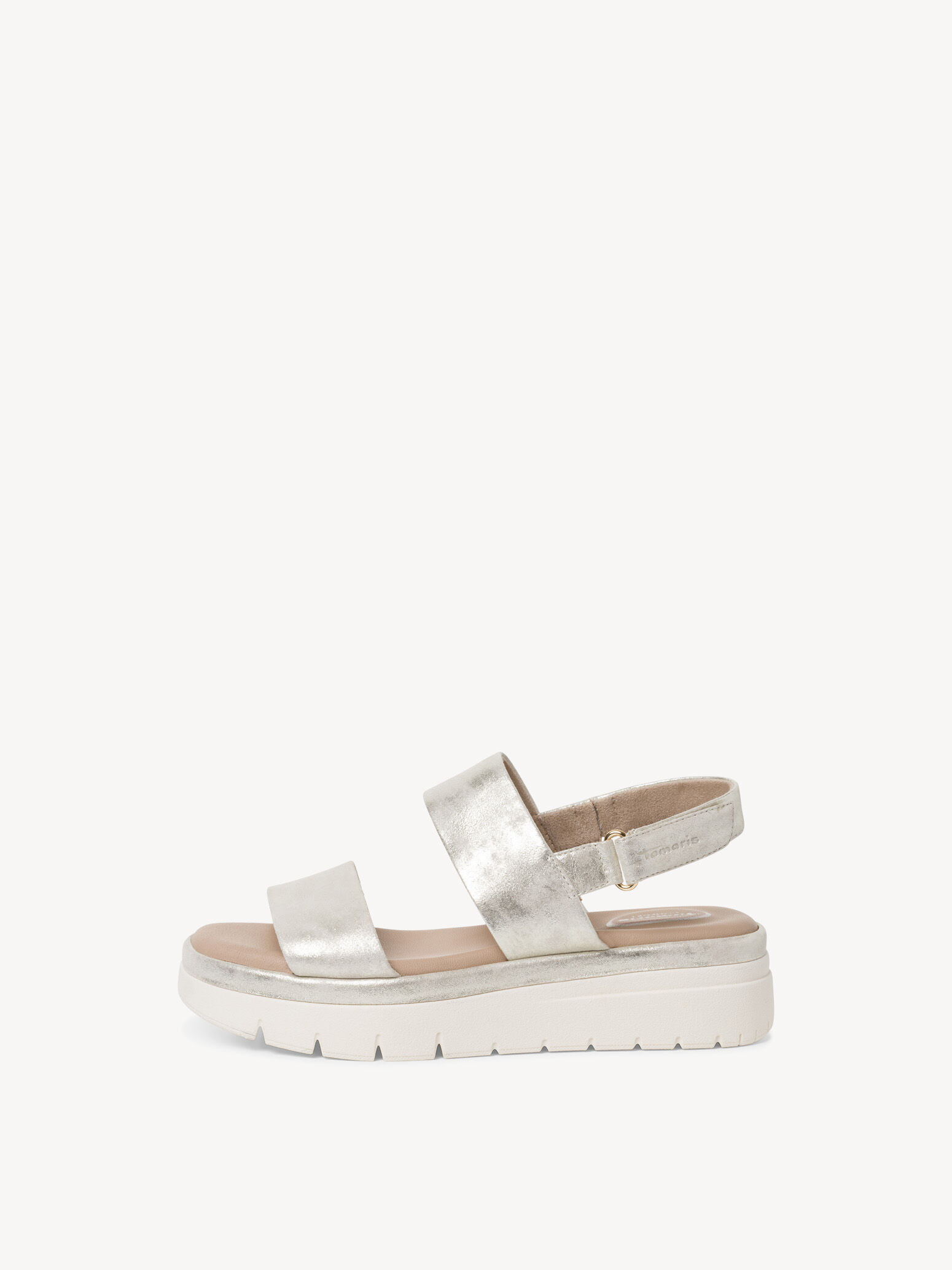 Leather Sandal - Metallic