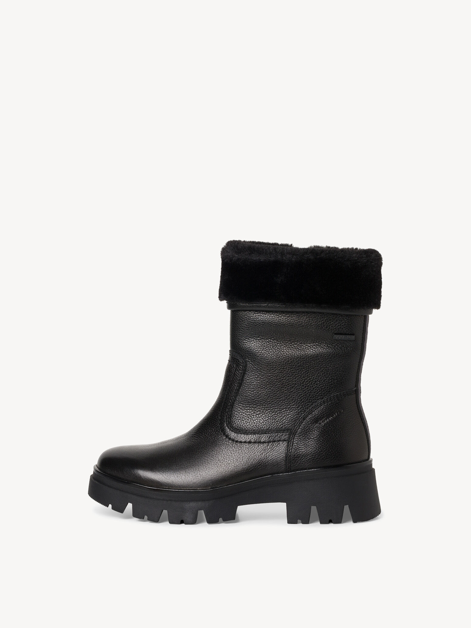 Leather Bootie - Black