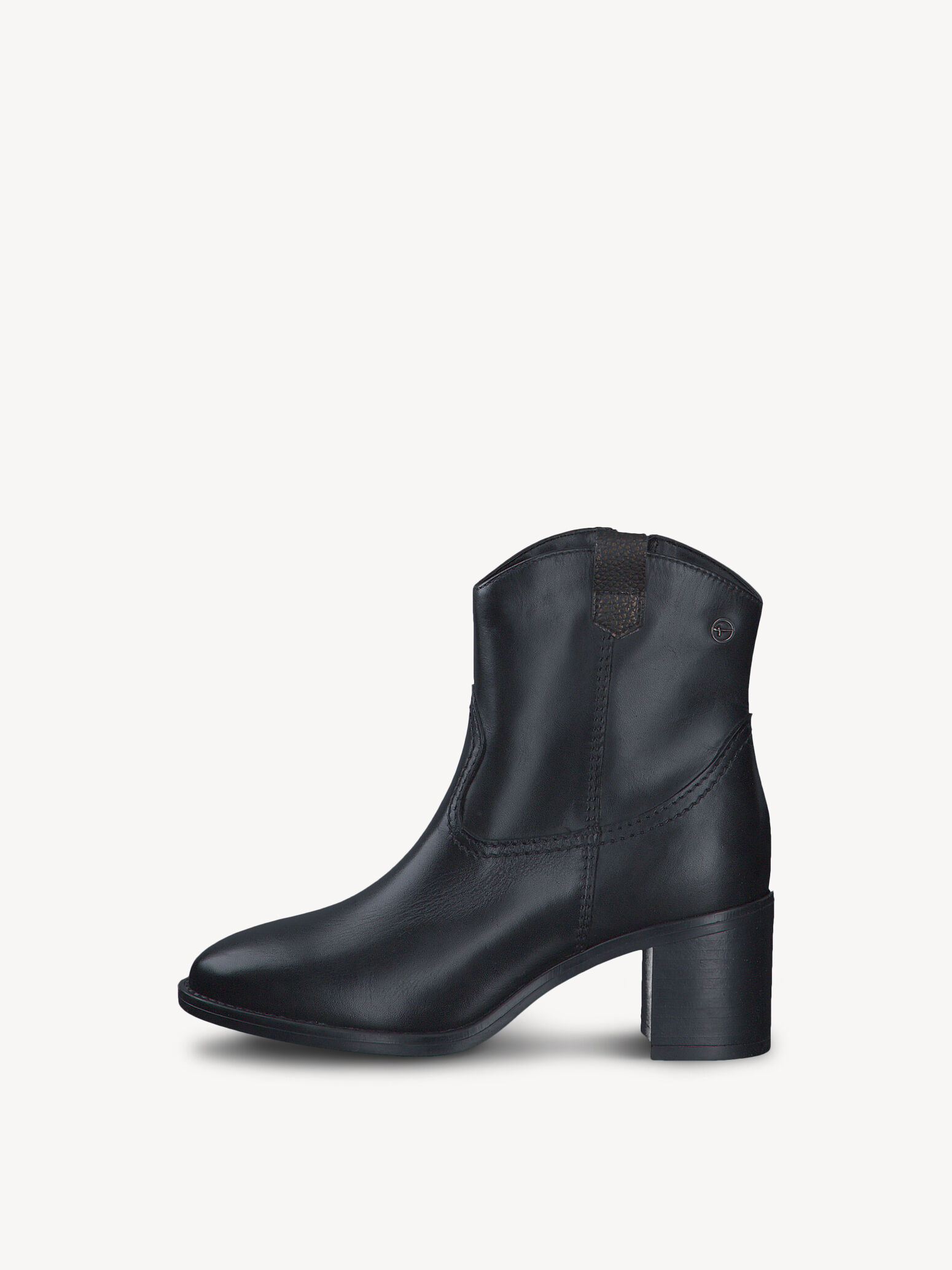 Leather Cowboy Boots - Black