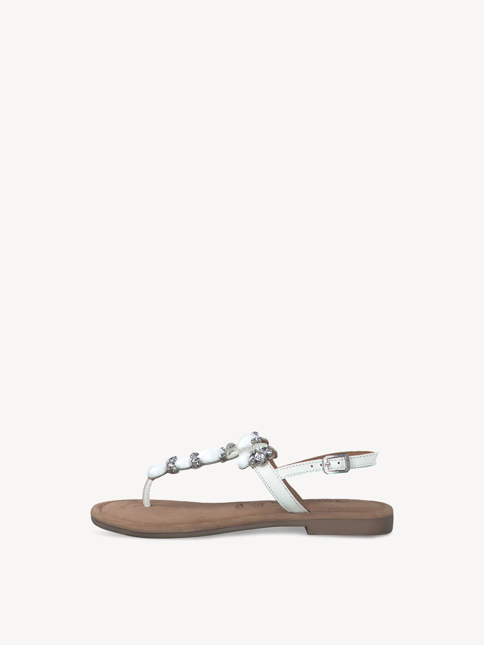 Leather Sandal - White
