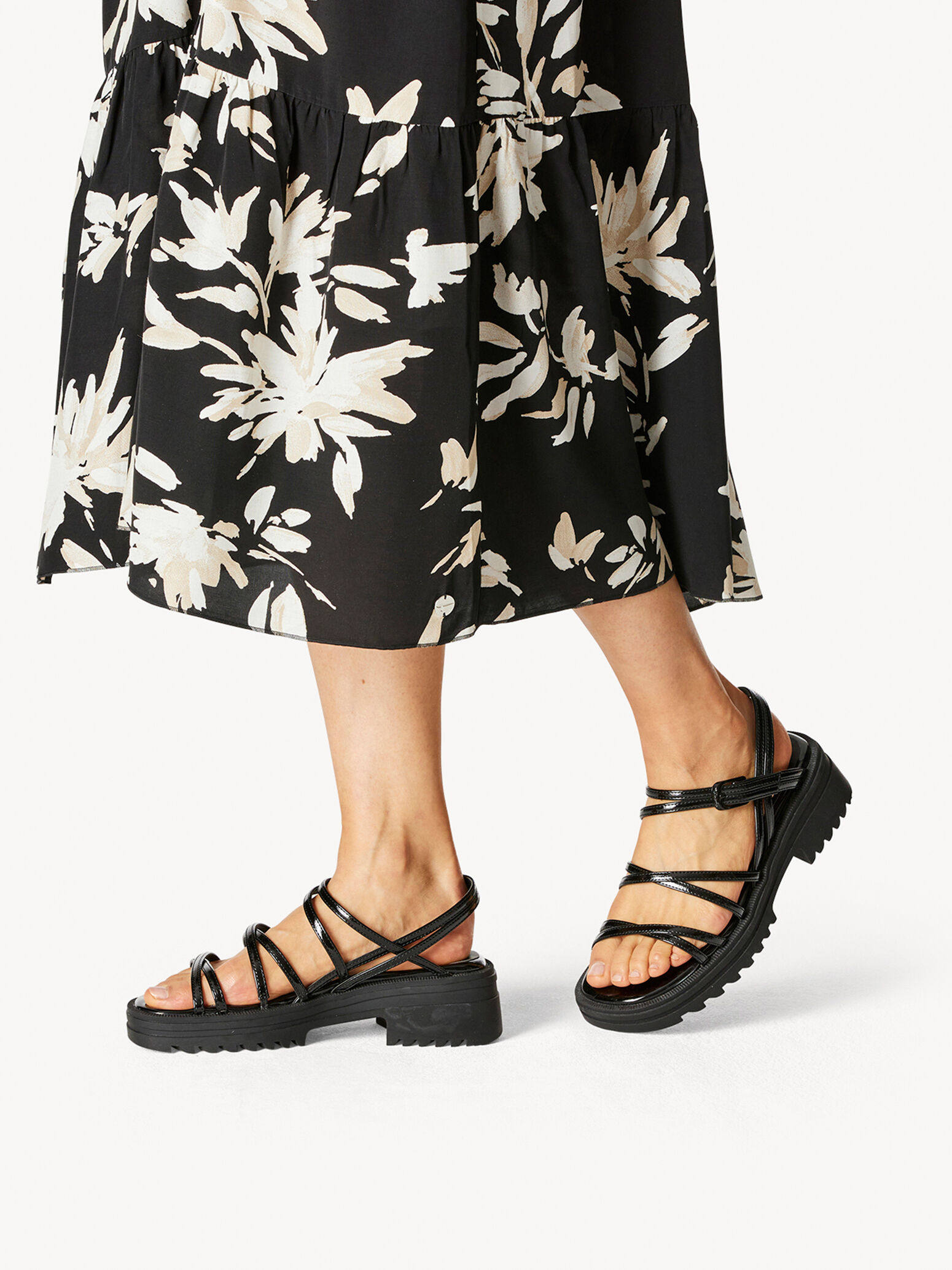 Heeled Sandal - Black