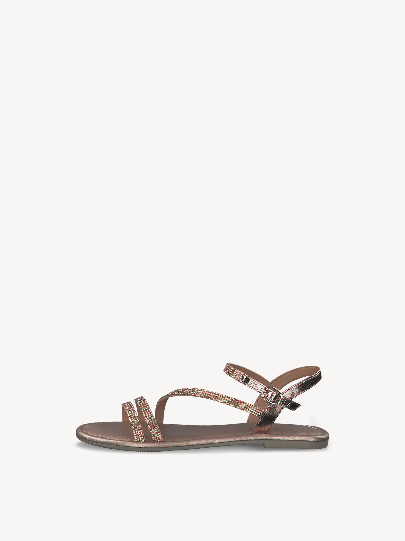 Leather Sandal - Metallic