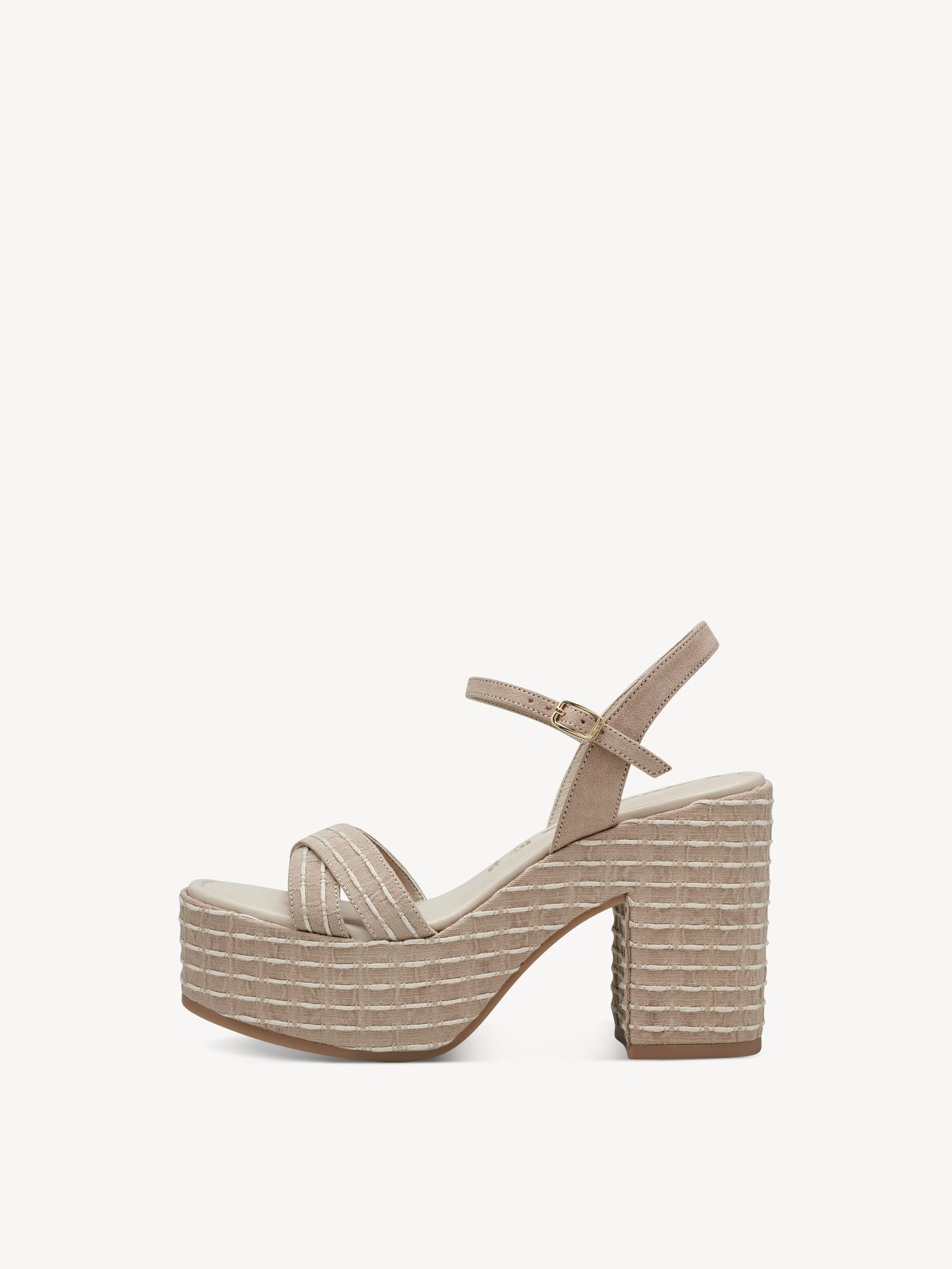 Heeled Sandal - Beige