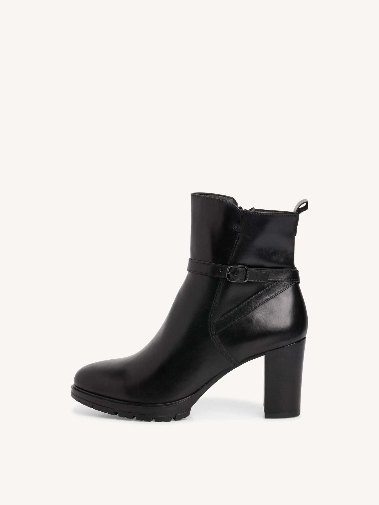 Leather Bootie - Black