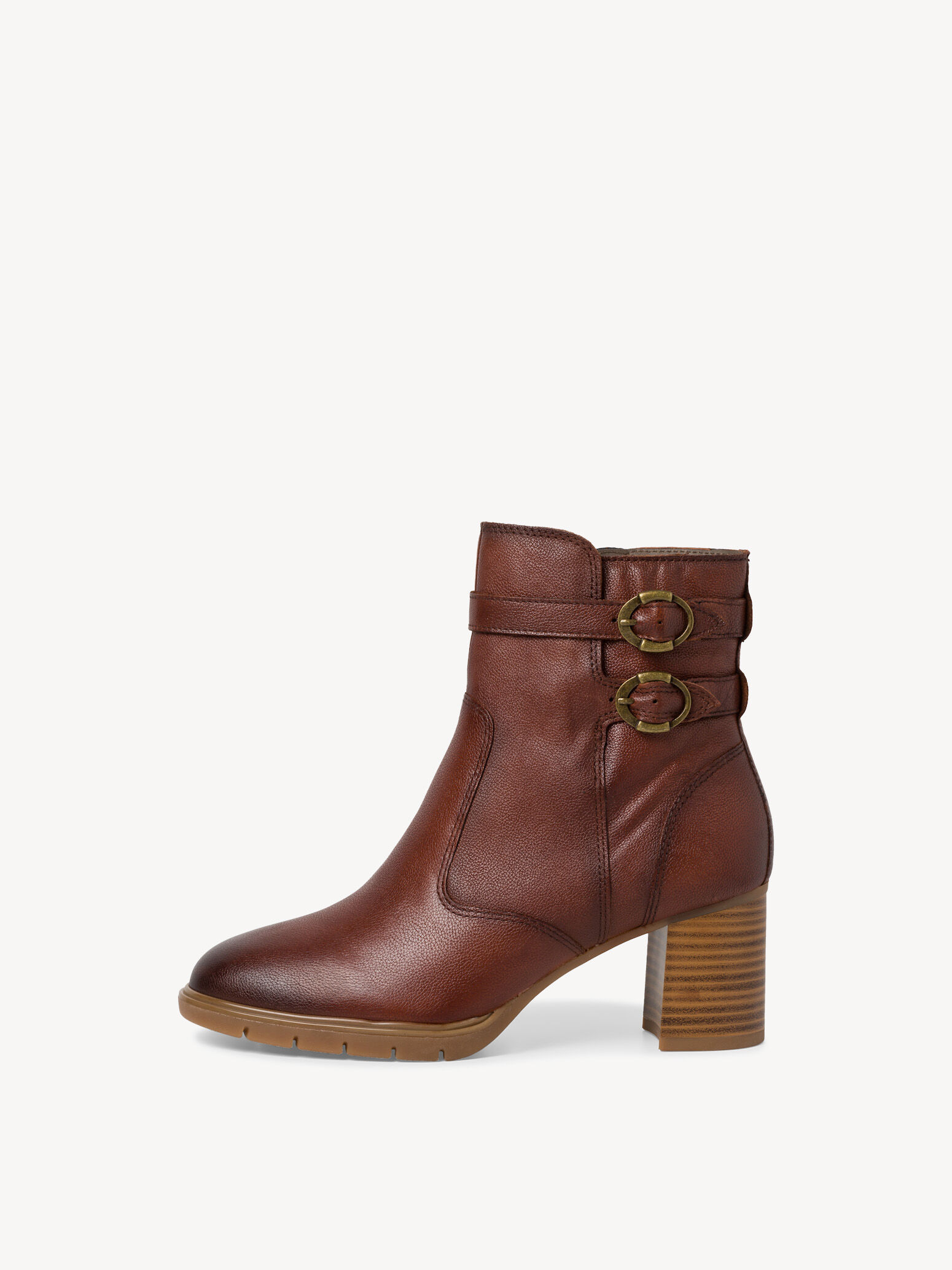 Leather Bootie - Brown