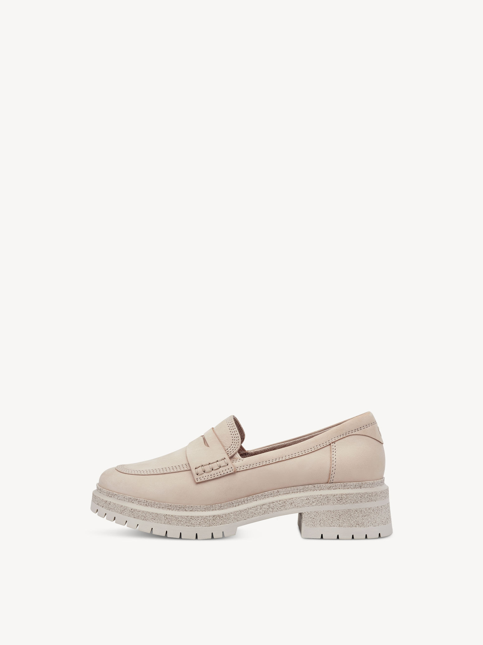 Leather Slipper - Beige