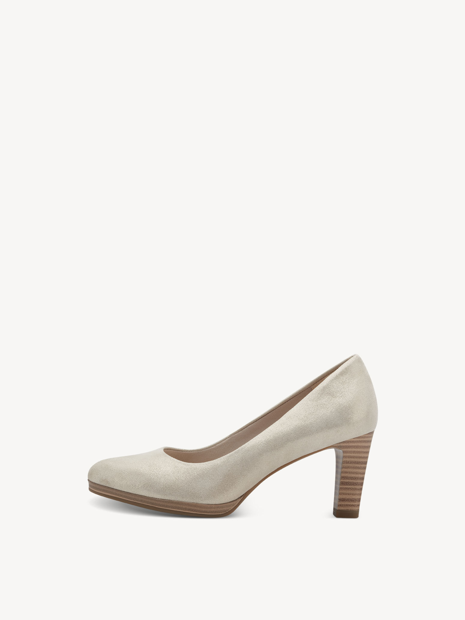 Leather Pumps - Beige