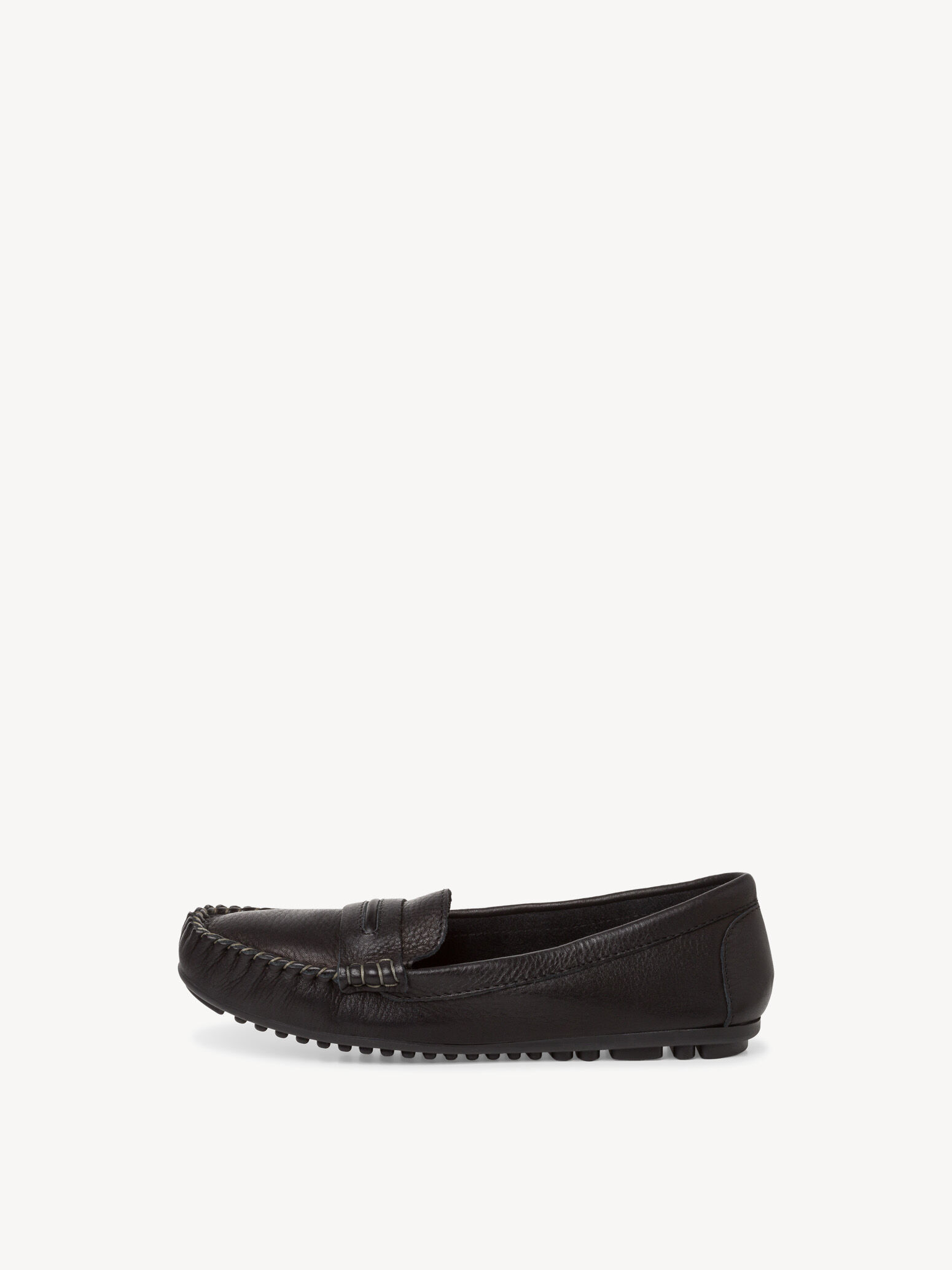 Leather Moccasin - Black